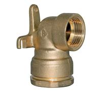 SOMATHERM FOR YOU, Raccord coudé laiton applique murale pour tube PE Ø20 mm - Femelle 1/2" - Sens unique de montage - Résistant jusqu'à 20 bars - Température -10° à +80°C - Garantie 5 ans