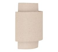 Atmosphera – Applique murale Nahel incurvée en lin beige 20x13 cm