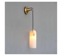 Applique Murale en marbre Blanc, Style Espagnol, luminaire décoratif d'intérieur, idéal pour Un Salon, Une Chambre à Coucher ou Une Table de Chevet.