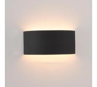 Applique Murale en métal, éclairage vers Le Haut et vers Le Bas, éclairage Mural LED 8 W Moderne et Simple, luminaires muraux en Demi-Cercle pour Chambre, Chevet, Salon, Couloir - 3 températures