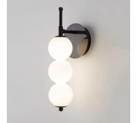 Applique Murale en Perles de Verre, Lampe de Chevet Globe en Verre soufflé à la Main, Applique Murale Minimaliste Moderne de Style Nordique pour Chambre, Couloir, Salle de Bain, Chambre d'en