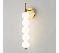 Applique Murale en Perles de Verre, Lampe de Chevet Globe en Verre soufflé à la Main, Applique Murale Minimaliste Moderne de Style Nordique pour Chambre, Couloir, Salle de Bain, Chambre d'en