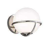 Applique Murale En Verre Acier Avec LED 3W Ronde Boule Style Mid Century Hall