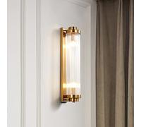 Applique murale en verre cristal salon chambres éclairage mural de luxe conception de géométrie créative E14x2 applique murale décorative en métal pour allée TV toile de fond café chambre d'enfant