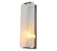 Applique Murale en Verre, éclairage Moderne, culot E14, Lampe Murale en Verre pour Chambre, Base en Fer