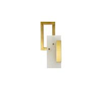 Applique Murale Design en Verre "Cube" 33cm Or