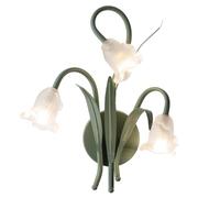 Applique Murale en Verre, Lampe Murale de Style crème française - Douille G4, luminaire Mural d'intérieur Vert, Salon, Couloir, Chambre à Coucher, Chevet, Appliques murales créativ