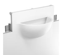 Applique murale encastrée GIEDI plâtre blanc mat 280 x 200mm 1x E14 max. 15W