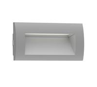 Applique murale encastrée ZIBAL Downlight pour extérieur IP65 gris mat 140 x [EEK: G]
