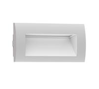ledscom.de LED encastré mural ZIBAL, downlight pour l'extérieur, IP65 mat, 140 x 70mm, 3,3 W, 209lm, blanc chaud