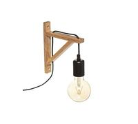 Applique murale équerre bois Wild Atmosphera Naturel et noir G