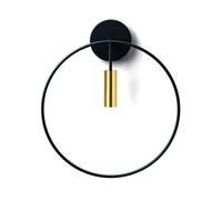 Applique Murale Estiluz Revolta 3000K Noir/ Or Satin