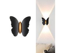 Applique murale étanche en forme de papillon, éclairage moderne d'intérieur et d'extérieur pour salon, chambre, couloir, porche - Applique murale élégante