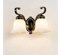 Applique murale européenne Applique moderne blanche Appliques murales intérieures à LED Lampe en fer simple Lampes murales - Miroir E27 Applique murale Villa Lampe de à .,Éclairage intérieur