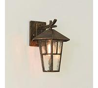 Applique Murale européenne d'extérieur, Lampe Murale étanche, Lanterne en Verre Antique, luminaire Mural rétro, luminaire crépusculaire à n E27, Applique Murale extérieure en Aluminium pour Villa