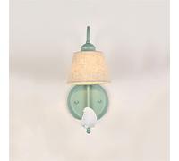 Applique murale européenne lampe de chevet de chambre d'enfant minimaliste - applique murale en résine ange abat-jour en tissu léger e14 couloir en métal allée applique décoration éclairage, LED