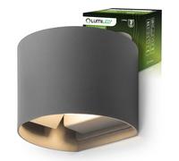 Applique murale ext?rieure LED G9, ronde, r?glable, grise, PYXIS LUMILED