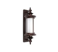 Applique Murale Extérieur Aluminium Imperméable Applique Murale Rayure Verre Abat-jour Industriel Appliques Murales Europe Villa Décoration Extérieure Éclairage Jardin Cour Porche Lanterne Lumière