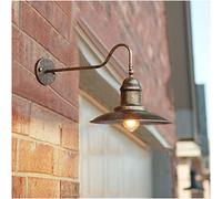 Applique Murale Extérieur Col de Cygne E27, Éclairage Mural Industrielle Étanche IP44 Rétro Lampe Murale en Métal Réglable Luminaire Rustique pour Grange Couloir Jardin Balcon Porche Ferme,Bronze