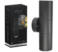 Applique murale extérieur - Garden Line - RENIS Black - 2xGU10 - IP54 - Aluminium et verre - 35W