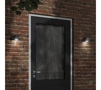 Vidaxl Applique Murale D'extérieur Avec Capteurs Noir