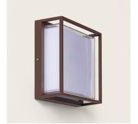 Applique murale extérieur LED à double diffuseur sélectionnable Arelien 20 W en aluminium CCT Sélectionnable Rouille