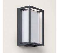 LEDKIA LIGHTING Applique murale extérieur LED à double diffuseur sélectionnable Calysta 12 W en aluminium CCT Sélectionnable Anthracite