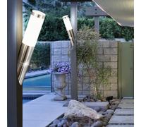 Applique Murale Extérieur LED Jardin Façades Mur de Maison Torche Lampe 2er Set