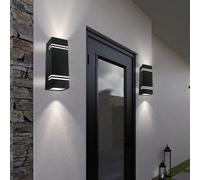 Applique Murale Extérieur LED Up & Down Façades Mur de la Maison Spot 2er Set