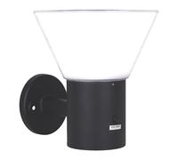 Applique murale extérieur solaire noire LED Luceco 2700K IP44 335lm