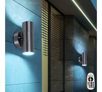 Applique Murale Extérieur Terrasses Télécommande Variateur RGB LED 2er Set