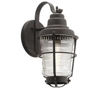 Applique Murale Extérieur Vintage IP44 45,7 CM Haut Aluminium Verre E27 Lampe
