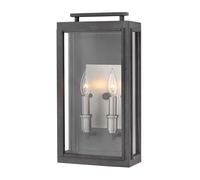 Applique Murale Extérieur Vintage IP44 H: 43,1 CM 2x E14 Lampe Jardin