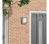 Vidaxl Appliques Murales Avec Capteur 2 Pcs En Acier Inoxydable Noir Ip44