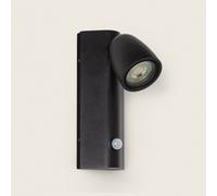 LEDKIA LIGHTING Applique Murale Extérieure Aluminium avec Détecteur de Mouvement Abel Gris foncé GU10