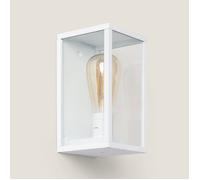 LEDKIA LIGHTING Applique Murale Extérieure Aluminium et Verre Atrium Blanc E27
