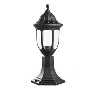 Applique murale extérieure Angélique 1 x E27 Noir IP44 en polycarbonate. Dimensions : 42,7 x 16,6 cm. Idéale pour éclairer avec style jardins et cours, mettant en valeur vos espaces extérieurs.