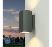 Applique Murale Extérieure Anthracite Aluminium IP54 Carrée ONTARIO