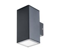 Applique Murale Extérieure Anthracite Aluminium Verre IP44 Projecteur De Façade
