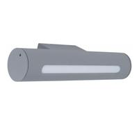 Applique Murale Extérieure Applique Murale Projecteur Extérieur, Métal, Gris Opale, 1x Led Blanc Chaud, H X L X P 30x6,5x10 Cm