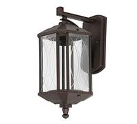 Applique Murale Extérieure Avec Abat-Jour En Verre, Fixation Murale Pour Porche, Éclairage Extérieur Rustique Pour Maison, Garage, Entrée, Décoration Paysagère En Aluminium, Douille E27