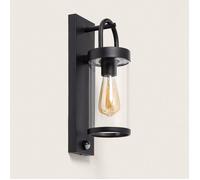 LEDKIA LIGHTING Applique murale extérieure Benny – Détecteur de mouvement PIR Noir E27