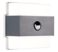 Applique murale extérieure - BRILLIANT - ARCHIE - + détecteur - Métal et plastique - Anthracite - LED intégrée - 7,5 W IP44