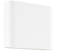 Applique murale extérieure - BRILLIANT - WELBIE - Métal et verre - Blanc - LED intégrée 7 W