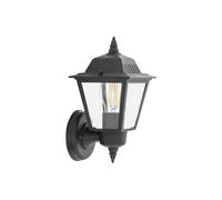 Applique Murale Extérieure E27 IP44 Noir H: 16cm Maison Cour Aluminium Rustique