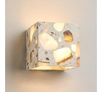 Applique Murale Extérieure en Terrazzo, 5 W, 3000 K, éclairage Daccentuation Moderne vers Le Haut Et vers Le Bas, étanche Ip65, Style Pierre. One Color 12x12cm