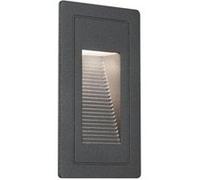 Applique murale extérieure encastrée wall high 2 w ip65 3000k 105x60 aluminium - paulmann - blanc Noir G