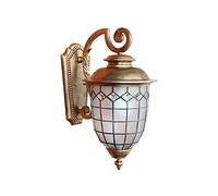 Applique Murale Extérieure Étanche Ip54 Style Rétro, Abat-Jour En Verre Créatif, Applique En Alumibronze Antique, Éclairage Décoratif Pour Jardin, Villa Ou Clôture.