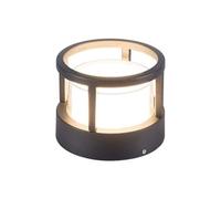 Applique Murale Extérieure Étanche Ip65, Lampe Pilier Ronde, Borne Lumineuse Créative Pour Éclairage Paysager Moderne, Idéale Pour Clôture, Terrasse, Patio, Jardin, Allée, Cour, Lumière Chaude 3000K,