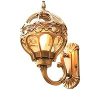 Applique murale extérieure européenne pour cour, clôture, lanterne en verre Globe Sphel, applique murale extérieure traditionnelle Victoria rétro, applique murale en aluminium et métal étanche